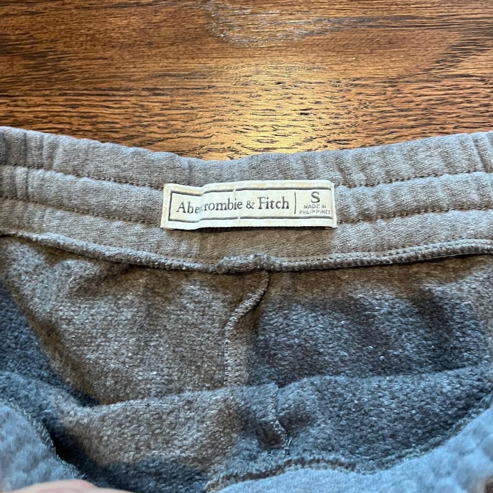 y2k vintage abercrombie & fitch gray low rise tie shorts small - Picture 3 of 7